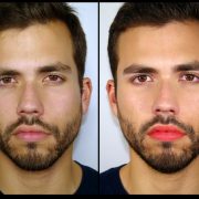 técnica lush, color de labios para hombre, aspecto natural